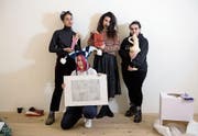 Von links: Loren Kagny, Gaia Vincensini, Sabrina Röthlisberger und Giulia Essyad im Sic!. (Bild: Corinne Glanzmann (Luzern, 9. Februar 2018))