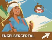Die Werbetafel für das Engelbergertal.