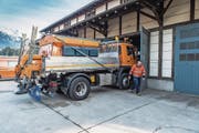 Die Regierung will den Werkhof im Galgenwäldli aufgeben und in Schattdorf einen Ersatzneubau stellen. (Bild: PD (Bürglen, 6. Februar 2018))