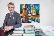 «Ich bin im Alltag extrem vom Job absorbiert.» Marcel Perren nimmt das gelassen. (Bild: Philipp Schmidli (Luzern, 10. August 2017))