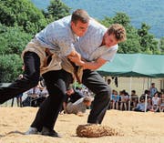 Hannes Briker (rechts) konnte trotz Hitze eine gute Leistung abrufen. (Bild: Flavio Gisler (Gudo, 25. Juni 2017))