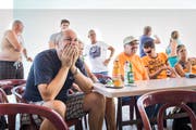 Enttäuscht: Heinzers Klubkollegen vom Yachtverein Immensee. (Bild Manuela Jans-Koch)