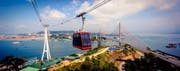 So sollen die Passagiere dereinst über die Bucht von Halong schweben. (Bild: pd)
