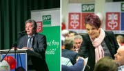 Res Schmid und Michèlle Blöchlinger. (Bild: André A. Niederberger (NZ))