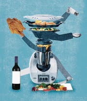 Der acht Kilogramm schwere Thermomix kombiniert zwölf Funktionen. (Bild: Illustration: Patric Sandri)