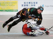 Die Rebells mit Patrick Döbeli (oben) haben nach Anfangsschwierigkeiten in die Saison gefunden. (Bild: Stefan Kaiser (Zug, 2. Dezember 2017))