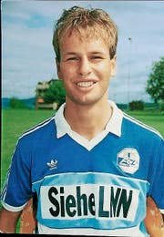 Marcel Kälin 1988 als FCL-Profi. (Bild: PD)