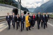 Der Urner Regierungsrat im Juni 2016. (Bild: PD / Valentin Luthiger)