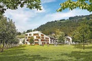 So soll der «Bergkristall» – der Anbau ans Erlenhaus in Engelberg – dereinst aussehen. (Bild: Visualisierung PD)