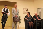 Noch läuft alles rund bei den Kesslers, gespielt von Jonas Kempf, Thomas Bär, Alexandra Gamma und Werner Gisler (von links). (Bild: Robi Kuster (Schattdorf, 12. November 2017))