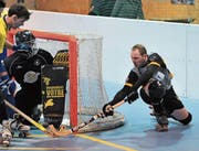 Michael Gehrig (rechts) erzielte gegen Montreux einen Hattrick. (Bild: Urs Hanhart (Seedorf, 11. März 2017))