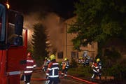 Trotz zügigem Löschen des Brandes sind zwei Personen bei dem Brand ums Leben gekommen. (Bild: Luzerner Polizei)