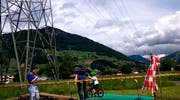 Kleiner Geschicklichkeitsparcours zwischen Ibach und Brunnen. (Bild: Bote der Urschweiz)