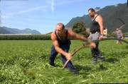 Das Schweizer Team hat am Dienstag schon fleissig trainiert. (Bild: Geri Holdener, Bote der Urschweiz)