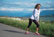 Bereits zwei Tage nach dem 100-km-Lauf war Beatrice Odermatt wieder laufend unterwegs. (Bild: Boris Bürgisser (Eich, 16. Juni 2017))
