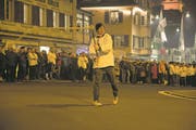 Geisslenchlepfer zeigten vorab ihr Können. (Bild: Dominik Wunderli (Küssnacht, 5. Dezember 2017))