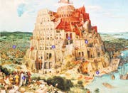 Pieter Bruegel der Ältere hat den Turmbau zu Babel von Mesopotamien in die Landschaft seiner Heimat Flandern verlegt. (Bild: Getty)