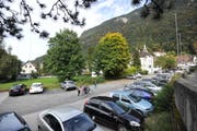 Der Winterberg-Parkplatz in Altdorf. (Bild: Urs Hanhart (Altdorf, 28. September 2017))