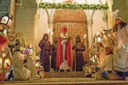Der Samichlaus hat in Ennetbürgen Einzug gehalten. (Bild: André A. Niederberger (2. Dezember 2017))