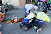 Der Unfall ereignete sich im Zentrum von Charmey an der Hauptstrasse, wie die Polizei bekanntgab. (Bild: Keystone)