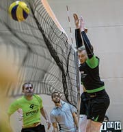 Der Emmer Alain Studhalter bei der Blockarbeit. (Bild: Nadia Schärli (Emmen, 18. November 2017))