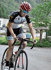 Siegt bei den Frauen: Triathletin Sarah Baumann. (Bild: Josef Mulle)