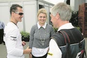 Daniel Reinhard zusammen mit Michael und Corinna Schumacher. (Bild: PD)