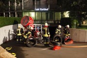 Ein Grosslüfter macht die Tiefgarage frei von Rauch. (Bild: Geri Holdener, Bote der Urschweiz)