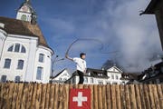 Impressionen vom Kinder-Chlepfä am Morgen. (Bild: Keystone)