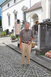 Tino Valsecchi, 65 Jahre später an gleicher Stelle... (Bild: Franziska Herger (Altdorf, 30. Juni 2017))