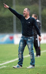 Marc Odermatt, hier noch als Trainer des FC Ebikon, hat klare Vorstellungen, wohin es gehen soll. (Bild: Roger Zbinden (Ebikon, 16. August 2014))