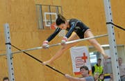 Sandra Garibay in ihrer Paradedisziplin Reck, wo sie den Meistertitel holt. (Bild: Marianne Baschung (Sion, 20. November 2016))