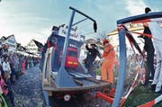 Auch die Eröffnung des Gotthard-Basistunnels wurde aufwendig und fasnachtsgerecht inszeniert. (Bild: Markus von Rotz (Stans, 23. Februar 2017))