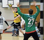 Starker Auftritt von Altdorfs Flügelspieler Pascal Aschwanden. (Bild: Urs Hanhart (26. April 2017))