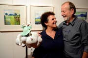 Doris und Robi Odermatt zeigen ihre Werke in der Sust Stansstad. (Bild Romano Cuonz)