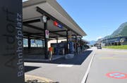 Der Bahnhofsplatz in Altdorf. (Bild: Anian Heierli)