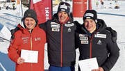 Die drei Zentralschweizer Avelino Näpflin, Cyril Fähndrich und Janik Riebli (von links) sind sich dicht auf den Fersen. (Bild: PD)