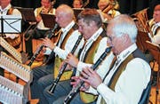 Zur Unterhaltung spielen am Veteranentag unter anderen die Rheintaler Musikanten auf. (Bild: Max Pflüger)