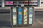 Solche Recyclingstationen gibt es nun auch am Bahnhof Wil. (Bild: SBB)