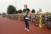 «Das gibt mir die Sicherheit, dass es geht», sagt Sandrine Benz über ihren ersten Rang beim Rhyathlon in Balgach. (Bild: Raya Badraun)