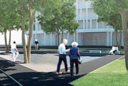 Das Projekt «Zentrum Rheinauen» stiess beim zweiten Infoanlass «Blick in die Werkstatt» auf breite Zustimmung. (Bild: pd)