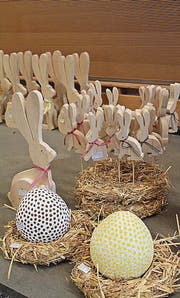 Von den Bewohnern geschaffene Osterdekorationen. (Bild: pd)