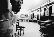 Der Ballettsaal im alten Theater 1968, fotografiert von Pius Rast.