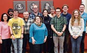 Vorstand, Musikkommission und Neumitglieder: v. l. Lydia Ammann, Markus Lutz, Leandro Laub, Daniel Forrer, Martina Gassner, Patrick Ruppanner, Rahel Risch, Angela Rechsteiner, Joel Laub, Armin Risch, Anja Rechsteiner, Roman Imper. (Bild: pd)