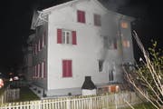 Während des Brandzeitpunkts war das Haus leer. (Bild: Kapo SG)