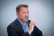 Kontert Michael Hüppis Vorwürfe: St.Gallen-Präsident Stefan Hernandez. (Bild: Urs Bucher)