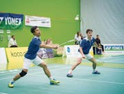 Im Playoff-Halbfinal wartet eine hohe Hürde: Agung Ruhanda (links) und Dominik Bütikofer. (Bild: Ralph Ribi)
