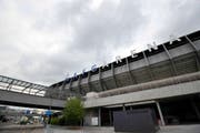 Ab Sommer 2018 braucht die AFG Arena einen neuen Namen. Welchen, hängt vom künftigen Sponsor ab. (Bild: Ralph Ribi)