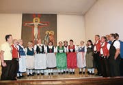 Musikalisch untermauert wurde die Versammlung des Bauernbundes vom Jodelchörli Ruggisberg. (Bild: Trudi Krieg)