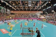 Das Athletik Zentrum in St. Gallen war bereits 2011 Spielstätte der Unihockey-WM der Frauen. (Bild: Benjamin Manser)